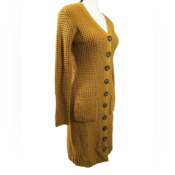 Olive & Oak Mustard Knit Cardigan - Picture 3 of 7
